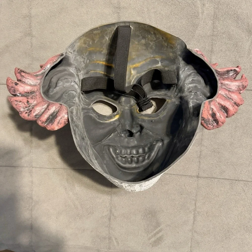Halloween Clown Mask Lot 4‎ & Pumpkin LED Light Up Mask Costume Prop Mixed Set